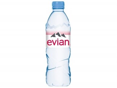 Vanduo Evian pet negaz. 0,5 l