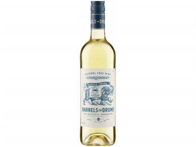 Vynas nealkoholinis BARRELS and DRUMS Chardonnay 0,75 l