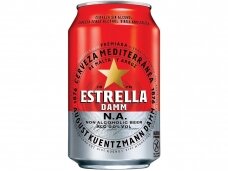 Alus nealkoholinis Estrella Damm Barcelona skard. 0,33 l