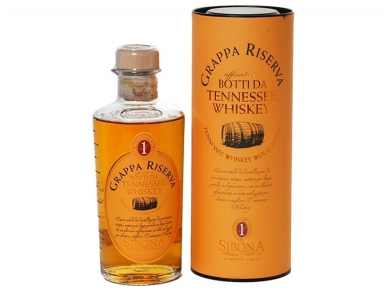 Grappa Sibona Whisky Cask su dėž. 0,5 l