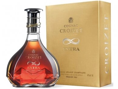 Konjakas Croizet Grande Champagne Extra su dež. 0,7 l 1