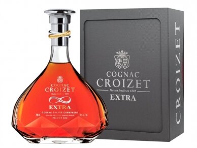 Konjakas Croizet Grande Champagne Extra su dež. 0,7 l