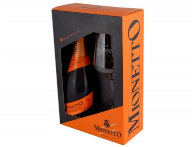 Putojantis vynas Mionetto Prosecco Brut D.O.C. su taure 0,75 l