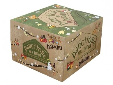 Pyragas Panettone Baladin be cukruotų vaisių 1000 g