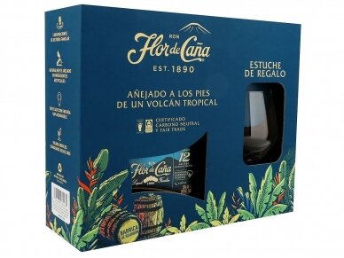 Romas Flor De Cana 12 Y.O. su taurėm 0,7 l