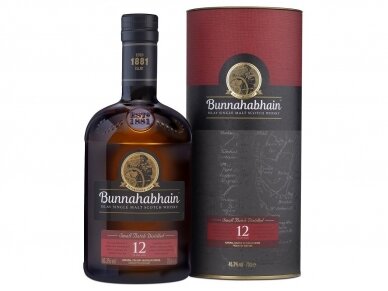 Viskis Bunnahabhain 12 YO su dėž. 0,7 l