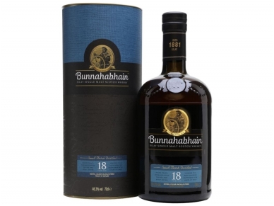 Viskis Bunnahabhain 18 YO su dėž. 0,7 l