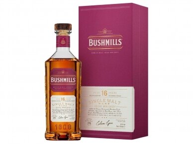 Viskis Bushmills Malt 16 YO su dėž. 0,7 l