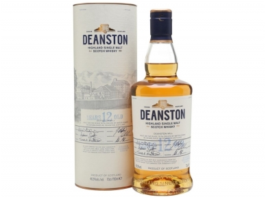 Viskis Deanston Single Malt 12 YO su dėž. 0,7 l