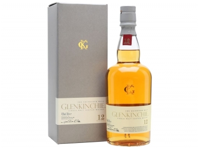 Viskis Glenkinchie Lowland Single Malt 12 YO su dėž. 0,7 l