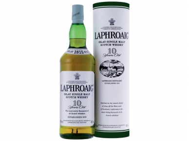 Viskis Laphroaig 10 YO su dėž. 0,7 l