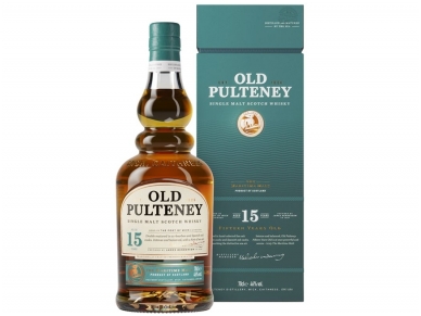 Viskis Old Pulteney 15 YO Single Malt su dėž. 0,7 l