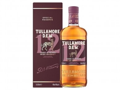 Viskis Tullamore D.E.W. 12 YO su dėž. 0,7 l