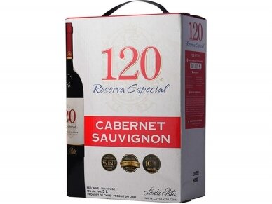 Vynas Santa Rita 120 Cabernet Sauvignon BIB 3 l